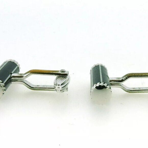 dunhill cuff bar type Silver hardware Authentic Used - Picture 5 of 8